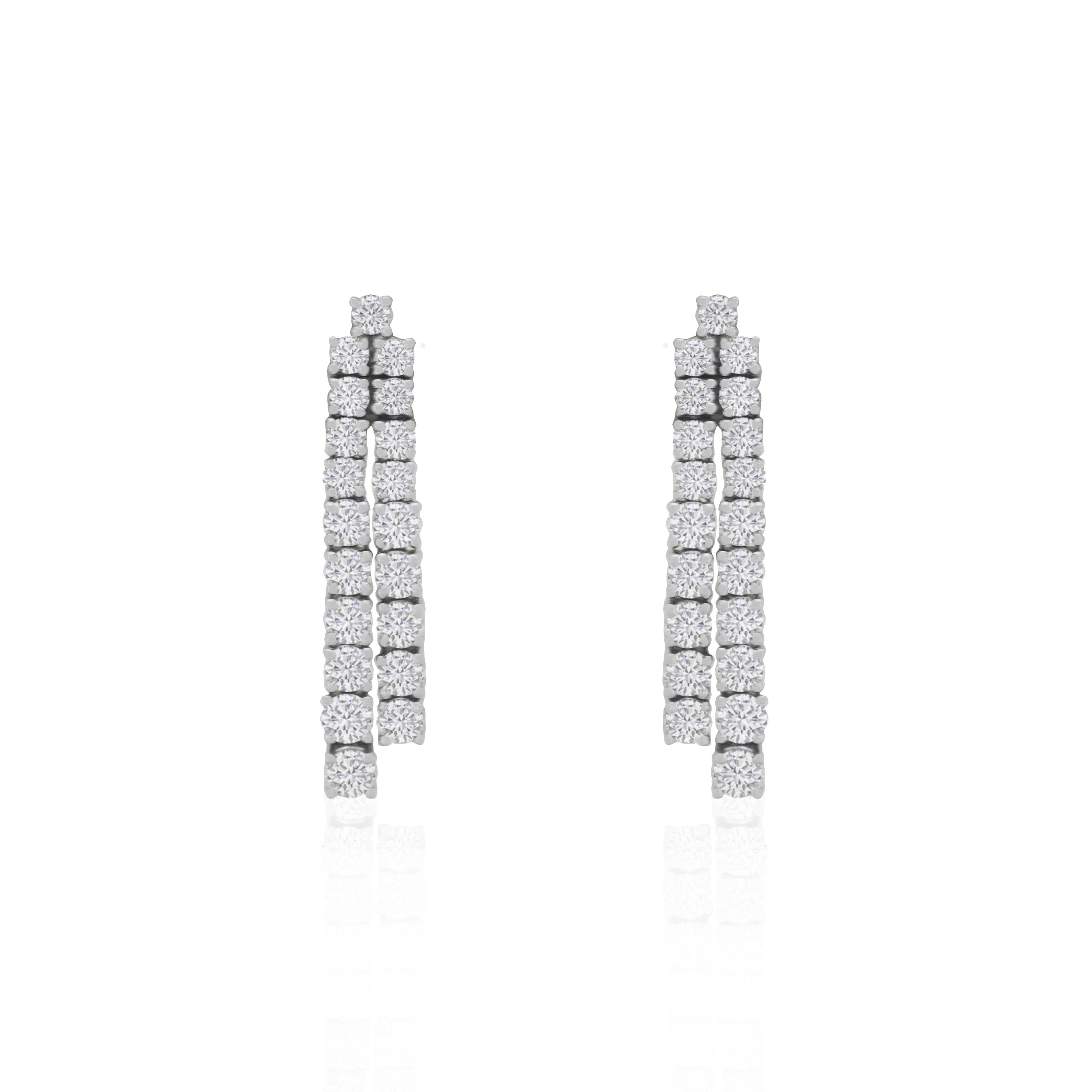 Cascade Diamond Drop Earrings