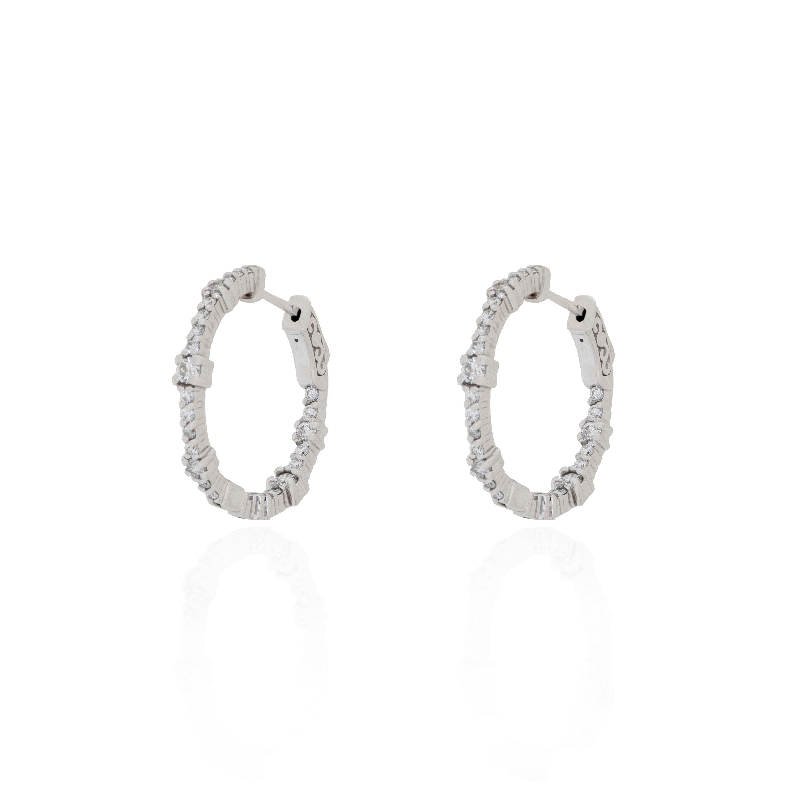 Aros de diamantes de dúo