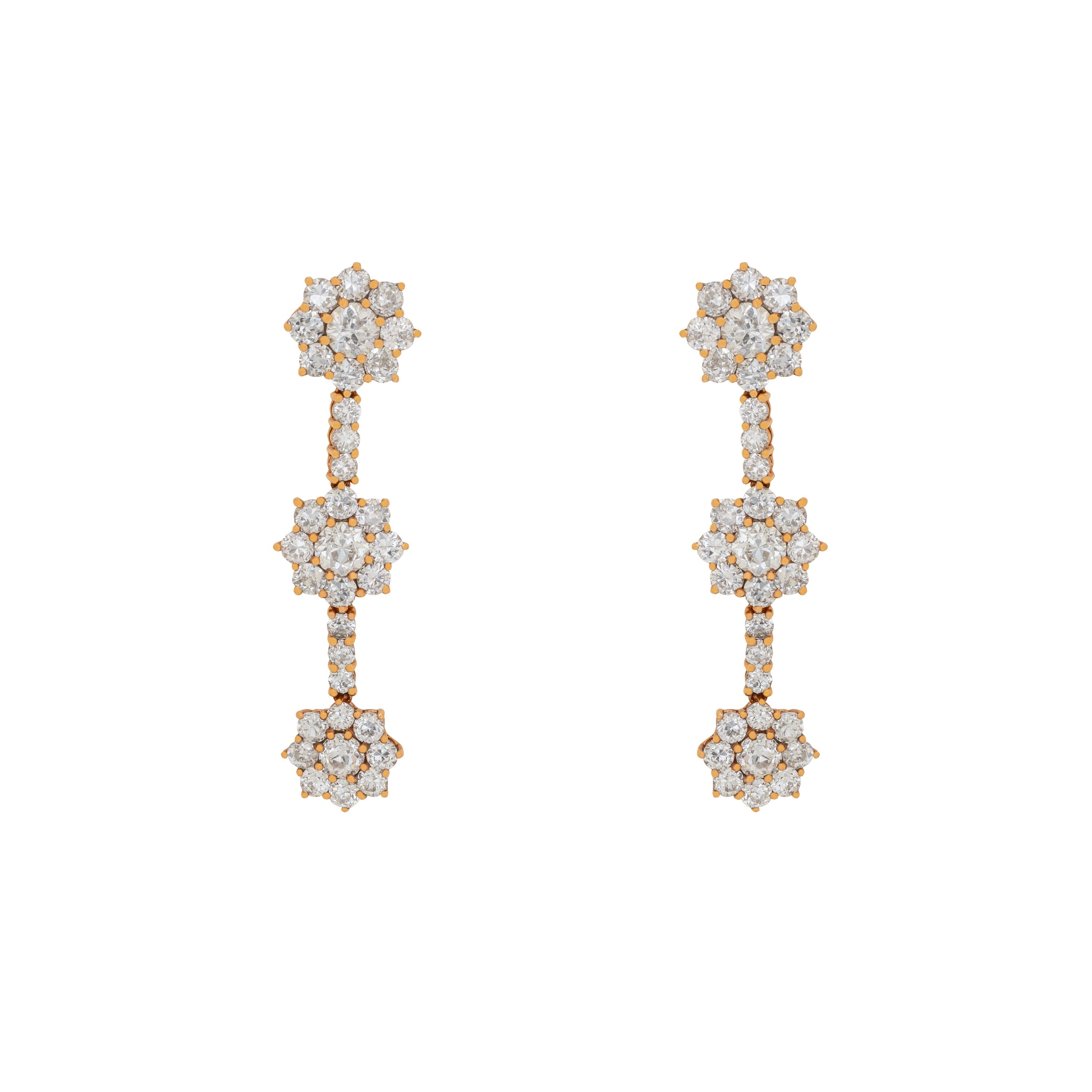 Flower Drop Earrings