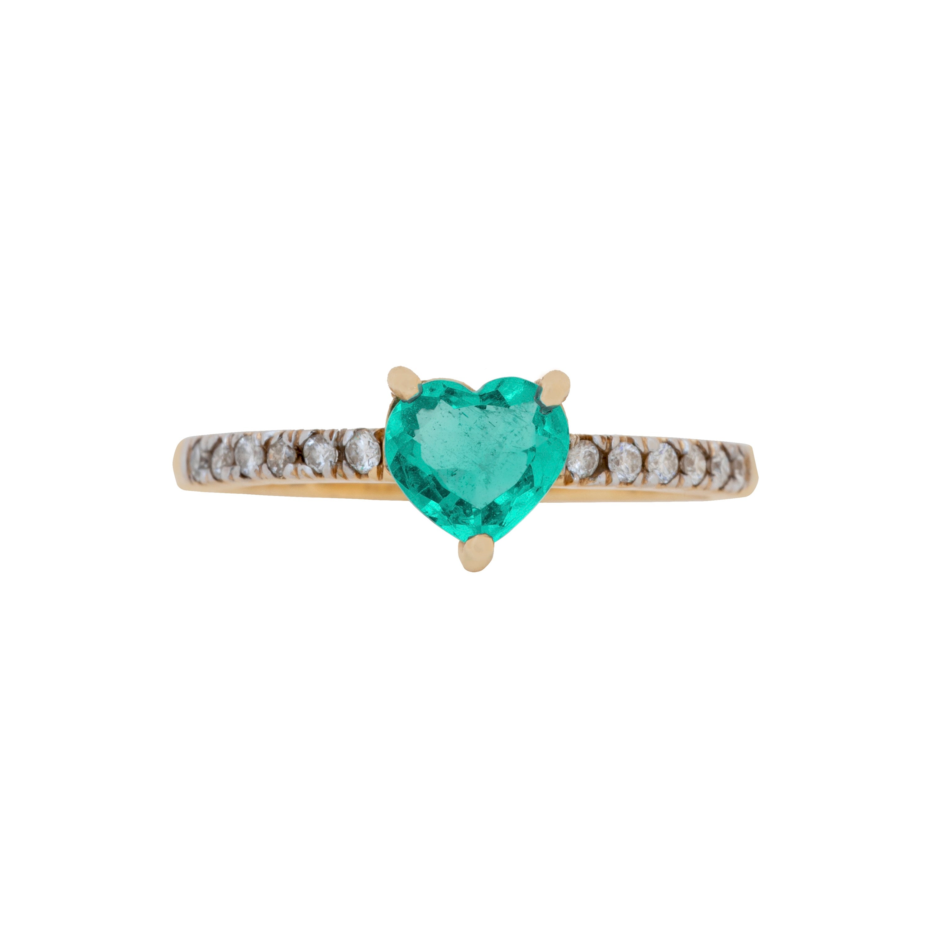 Emerald Heart Ring